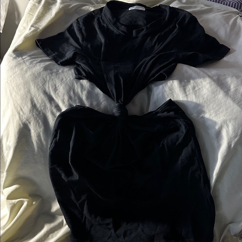 LNA Black Casual Asymmetrical Dress - Picture 2 of 8